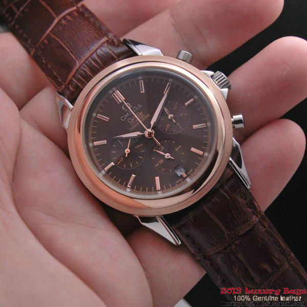 OMEGA DE VILLE CO-AXIAL Chronometer Red Gold on Brown Leather Strap OM77509 OMEGA DE VILLE CO-AXIAL Chronometer Red Gold on Brown Leather Strap OM77509