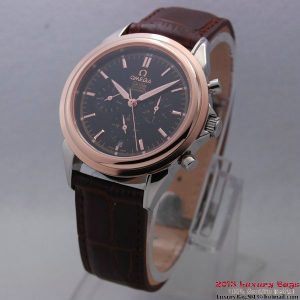 OMEGA DE VILLE CO-AXIAL Chronometer Red Gold on Brown Leather Strap OM77511 OMEGA DE VILLE CO-AXIAL Chronometer Red Gold on Brown Leather Strap OM77511