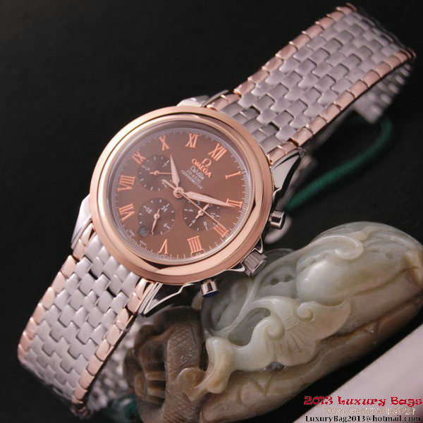 OMEGA DE VILLE CO-AXIAL Chronometer Red Gold on Steel Strap OM77518 OMEGA DE VILLE CO-AXIAL Chronometer Red Gold on Steel Strap OM77518