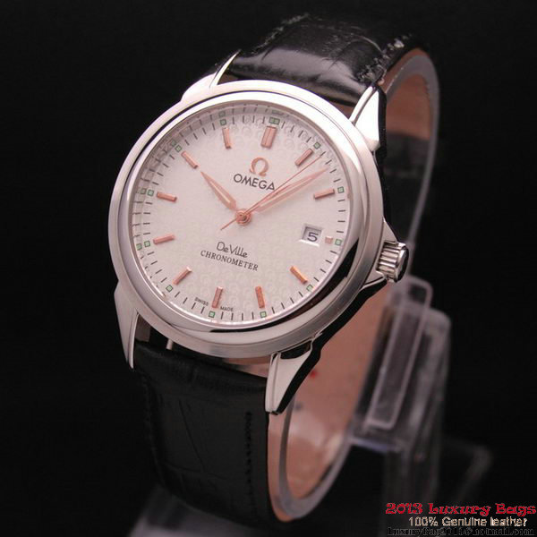 OMEGA DE VILLE Chronometer Steel on Black Strap OM77302 OMEGA DE VILLE Chronometer Steel on Black Strap OM77302