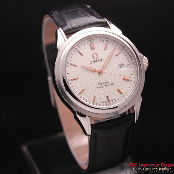 OMEGA DE VILLE Chronometer Steel on Black Strap OM77302 OMEGA DE VILLE Chronometer Steel on Black Strap OM77302