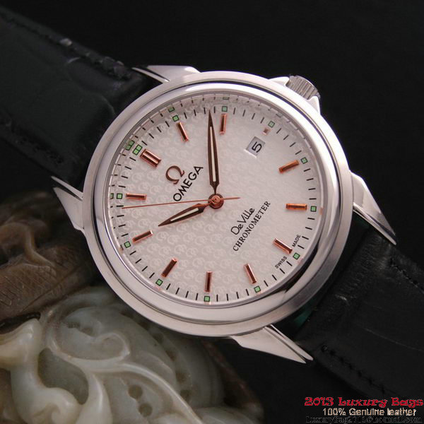 OMEGA DE VILLE Chronometer Steel on Black Strap OM77302 OMEGA DE VILLE Chronometer Steel on Black Strap OM77302