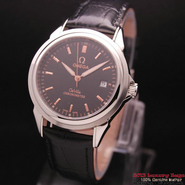 OMEGA DE VILLE Chronometer Steel on Black Strap OM77304 OMEGA DE VILLE Chronometer Steel on Black Strap OM77304