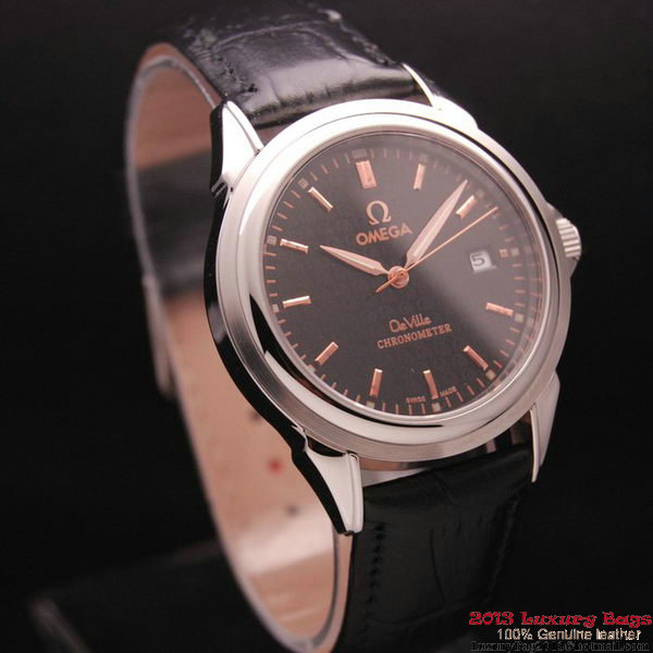 OMEGA DE VILLE Chronometer Steel on Black Strap OM77304 OMEGA DE VILLE Chronometer Steel on Black Strap OM77304