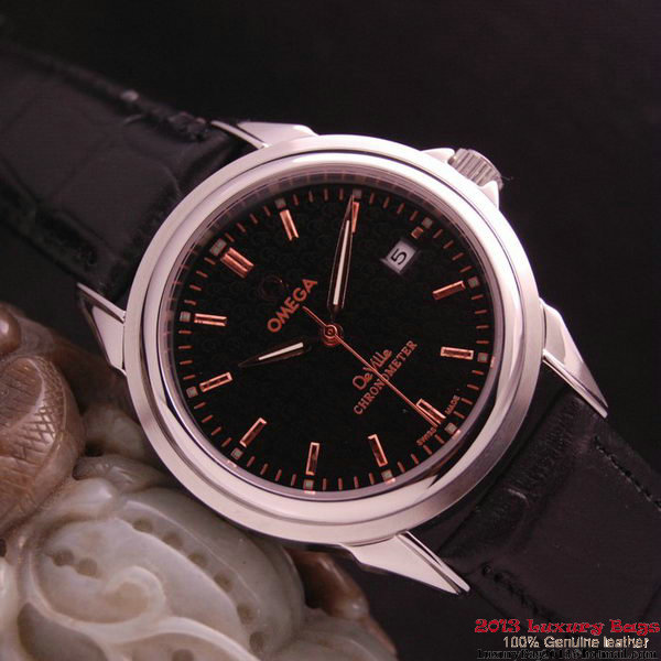 OMEGA DE VILLE Chronometer Steel on Black Strap OM77304 OMEGA DE VILLE Chronometer Steel on Black Strap OM77304
