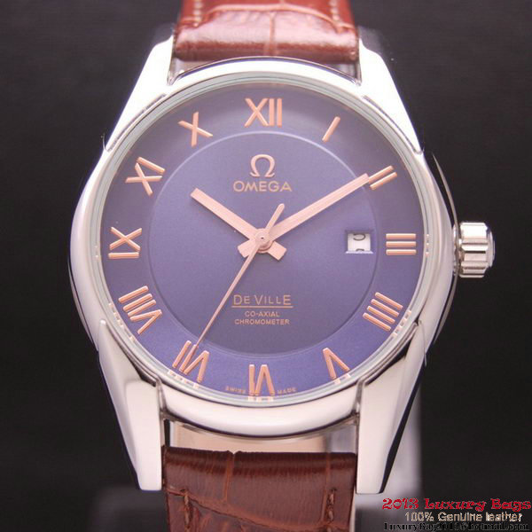 OMEGA DE VILLE Co-AXIAL CHRONOMETER Steel on Black Leather Strap OM77009 OMEGA DE VILLE Co-AXIAL CHRONOMETER Steel on Black Leather Strap OM77009