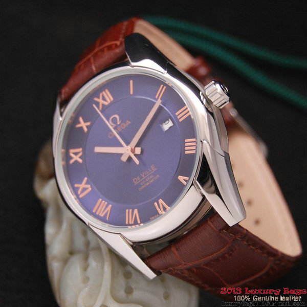 OMEGA DE VILLE Co-AXIAL CHRONOMETER Steel on Black Leather Strap OM77009 OMEGA DE VILLE Co-AXIAL CHRONOMETER Steel on Black Leather Strap OM77009