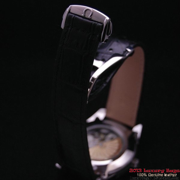 OMEGA DE VILLE Co-AXIAL CHRONOMETER Steel on Black Leather Strap OM77011 OMEGA DE VILLE Co-AXIAL CHRONOMETER Steel on Black Leather Strap OM77011