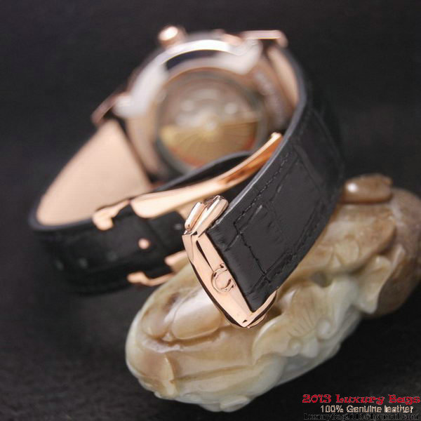 OMEGA DE VILLE HOUR VISION ANNUAL CALENDAR Red Gold on Black Leather Strap OM77120 OMEGA DE VILLE HOUR VISION ANNUAL CALENDAR Red Gold on Black Leather Strap OM77120