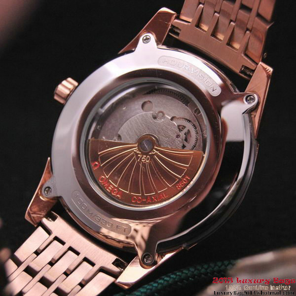 OMEGA DE VILLE HOUR VISION ANNUAL CALENDAR Red Gold on Red Gold Strap OM77128 OMEGA DE VILLE HOUR VISION ANNUAL CALENDAR Red Gold on Red Gold Strap OM77128