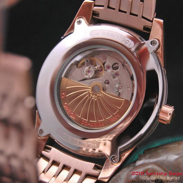 OMEGA DE VILLE HOUR VISION ANNUAL CALENDAR Red Gold on Red Gold Strap OM77128 OMEGA DE VILLE HOUR VISION ANNUAL CALENDAR Red Gold on Red Gold Strap OM77128