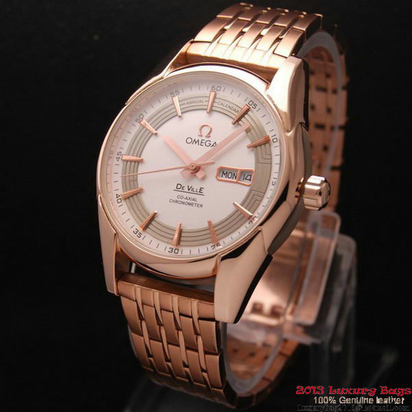 OMEGA DE VILLE HOUR VISION ANNUAL CALENDAR Red Gold on Red Gold Strap OM77128 OMEGA DE VILLE HOUR VISION ANNUAL CALENDAR Red Gold on Red Gold Strap OM77128