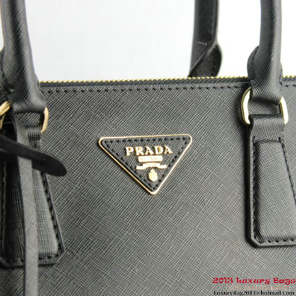 2013 Prada Saffiano Calf Leather Tote Bag 2274 Black 2013 Prada Saffiano Calf Leather Tote Bag 2274 Black