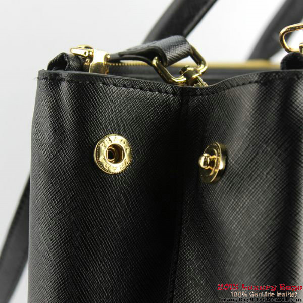 2013 Prada Saffiano Calf Leather Tote Bag 2274 Black 2013 Prada Saffiano Calf Leather Tote Bag 2274 Black