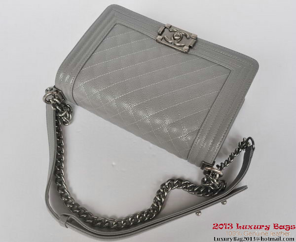 Boy Chanel Flap Shoulder Bag Classic Cannage Patterns A67086 Grey Boy Chanel Flap Shoulder Bag Classic Cannage Patterns A67086 Grey