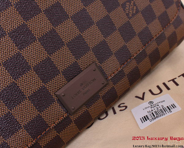 Louis Vuitton Damier Ebene Canvas District MM Messenger Bags N41212 Louis Vuitton Damier Ebene Canvas District MM Messenger Bags N41212