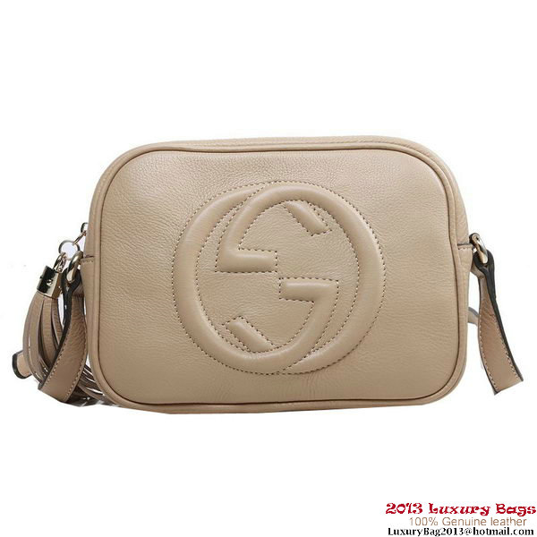 Gucci Soho Disco Bag Ostrich Leather 308364 Light Brown