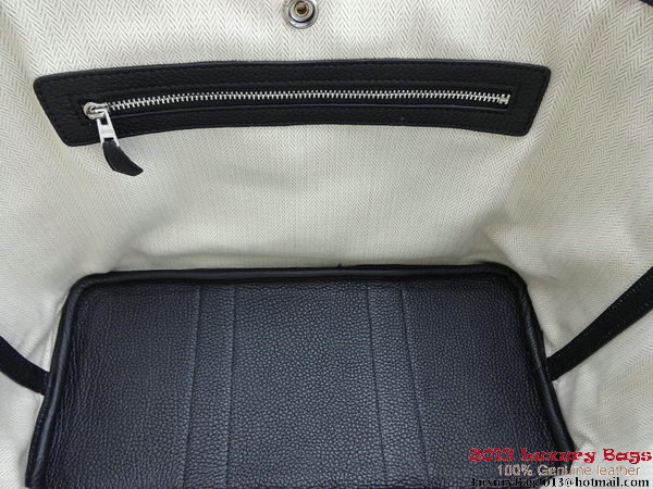 Hermes Garden Party 30CM Bag Fabric Black Hermes Garden Party 30CM Bag Fabric Black