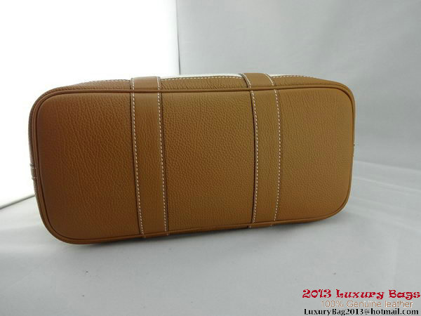 Hermes Garden Party 30CM Bag Fabric Light Brown