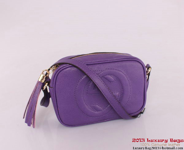 Gucci Soho Calfskin Leather Disco Bag 308364 Violet Gucci Soho Calfskin Leather Disco Bag 308364 Violet