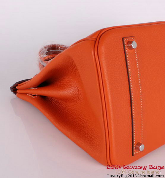 Hermes Birkin 35CM Tote Bag Clemence Leather H-35 Orange Hermes Birkin 35CM Tote Bag Clemence Leather H-35 Orange