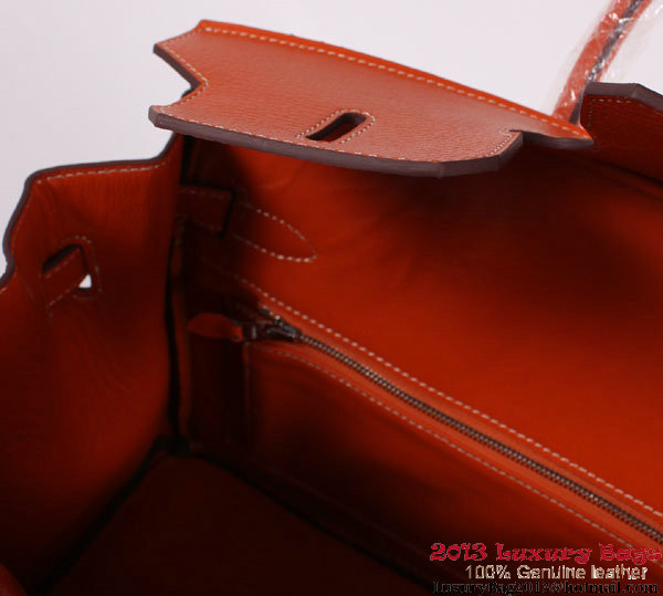 Hermes Birkin 35CM Tote Bag Clemence Leather H-35 Orange Hermes Birkin 35CM Tote Bag Clemence Leather H-35 Orange