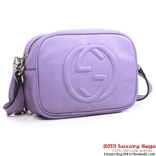 Gucci Soho Calfskin Leather Disco Bag 308364 Lavender Gucci Soho Calfskin Leather Disco Bag 308364 Lavender