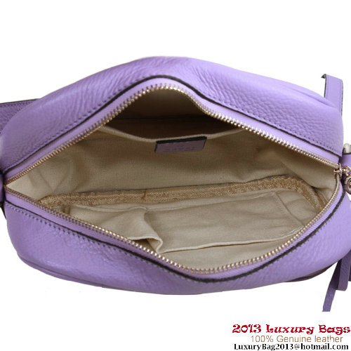 Gucci Soho Calfskin Leather Disco Bag 308364 Lavender Gucci Soho Calfskin Leather Disco Bag 308364 Lavender