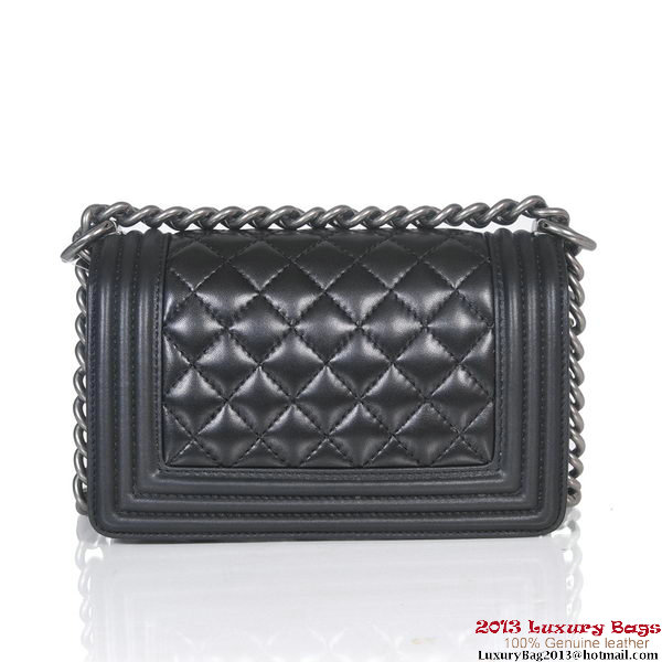2013 Boy Chanel Flap Shoulder Bag Sheepskin Leather A37006 Black 2013 Boy Chanel Flap Shoulder Bag Sheepskin Leather A37006 Black