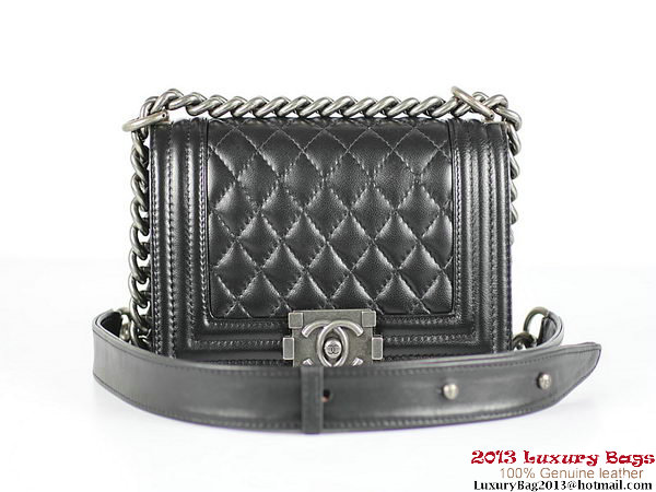 2013 Boy Chanel Flap Shoulder Bag Sheepskin Leather A67024 Black 2013 Boy Chanel Flap Shoulder Bag Sheepskin Leather A67024 Black