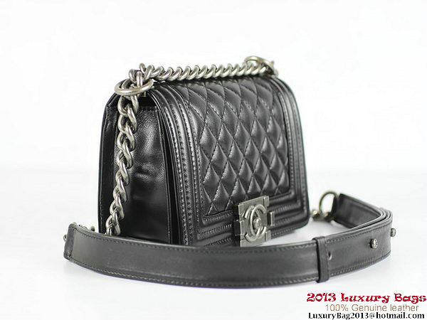 2013 Boy Chanel Flap Shoulder Bag Sheepskin Leather A67024 Black 2013 Boy Chanel Flap Shoulder Bag Sheepskin Leather A67024 Black