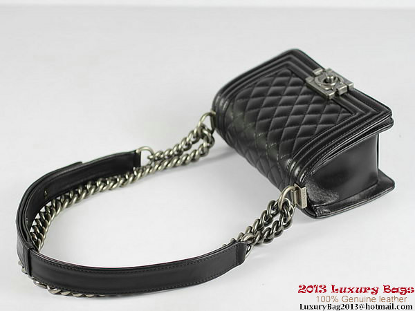 2013 Boy Chanel Flap Shoulder Bag Sheepskin Leather A67024 Black 2013 Boy Chanel Flap Shoulder Bag Sheepskin Leather A67024 Black