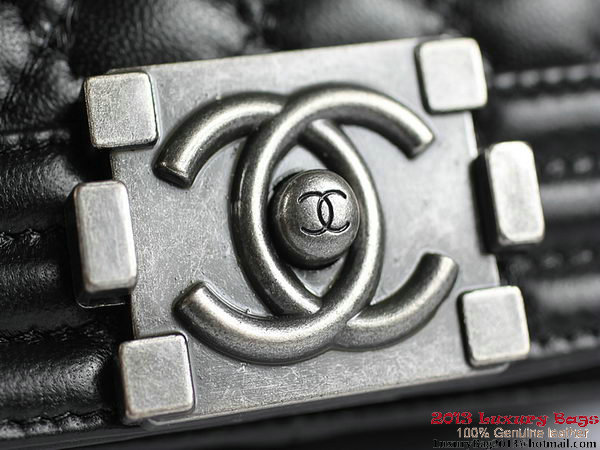 2013 Boy Chanel Flap Shoulder Bag Sheepskin Leather A67024 Black 2013 Boy Chanel Flap Shoulder Bag Sheepskin Leather A67024 Black