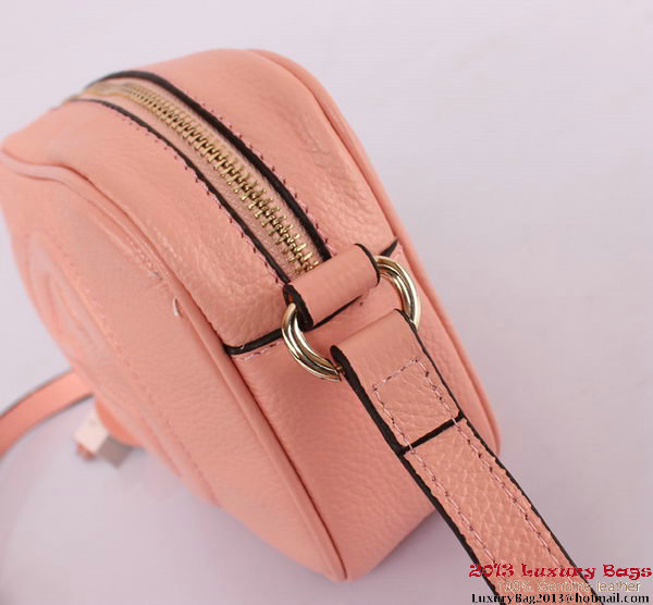Gucci 308364 Soho Calf Leather Disco Bag Pink Gucci 308364 Soho Calf Leather Disco Bag Pink