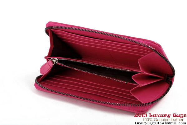 Bottega Veneta Intrecciato Nappa Zippy Wallet BV1571 Peach Bottega Veneta Intrecciato Nappa Zippy Wallet BV1571 Peach