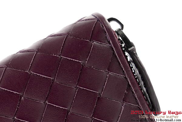 Bottega Veneta Intrecciato Nappa Zippy Wallet BV1571 Wine Bottega Veneta Intrecciato Nappa Zippy Wallet BV1571 Wine