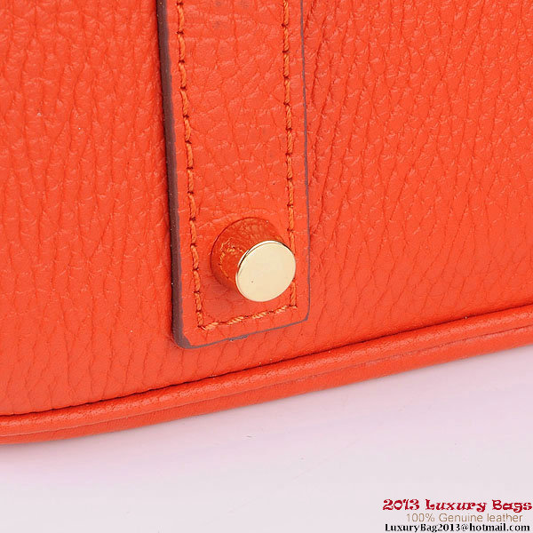Hermes Birkin 30CM Tote Bags Orange Clemence Leather Gold Hermes Birkin 30CM Tote Bags Orange Clemence Leather Gold