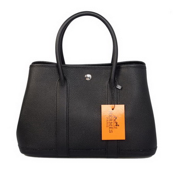 Hermes Garden Party 30CM Bag Calf Leather A1288 Black