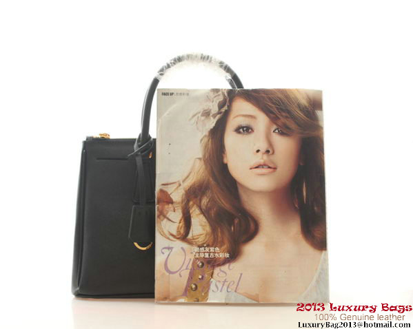 Prada Saffiano Leather 30cm Tote Bag BN1801 Black Prada Saffiano Leather 30cm Tote Bag BN1801 Black
