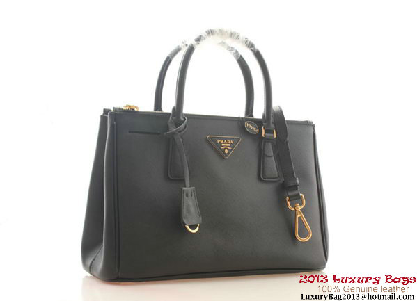 Prada Saffiano Leather 30cm Tote Bag BN1801 Black Prada Saffiano Leather 30cm Tote Bag BN1801 Black