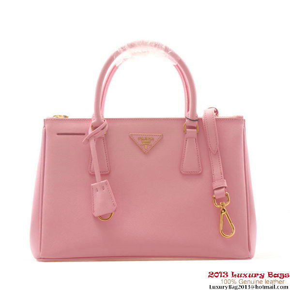 Prada Saffiano Leather 30cm Tote Bag BN1801 Pink