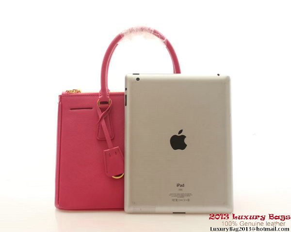Prada Saffiano Leather 30cm Tote Bag BN1801 Rose Prada Saffiano Leather 30cm Tote Bag BN1801 Rose