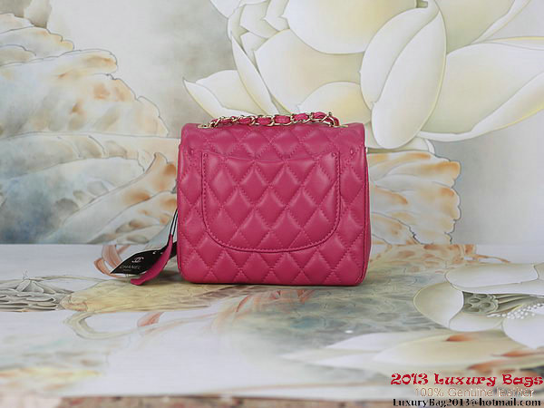 Chanel mini Classic Flap Bag Rose Sheepskin 1115 Gold Chanel mini Classic Flap Bag Rose Sheepskin 1115 Gold