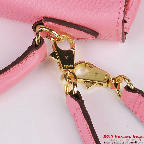 Hermes Kelly 32cm Shoulder Bags Pink Clemence Leather Gold Hermes Kelly 32cm Shoulder Bags Pink Clemence Leather Gold