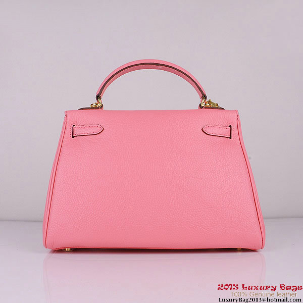 Hermes Kelly 32cm Shoulder Bags Pink Clemence Leather Gold Hermes Kelly 32cm Shoulder Bags Pink Clemence Leather Gold