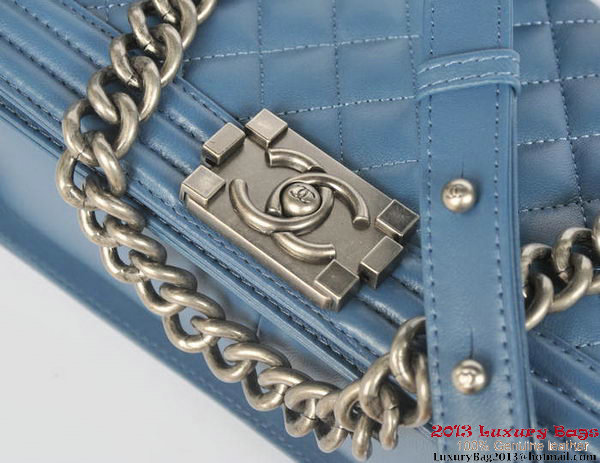 Boy Chanel Flap Shoulder Bag Original Sheepskin Leather A67086 Blue Boy Chanel Flap Shoulder Bag Original Sheepskin Leather A67086 Blue