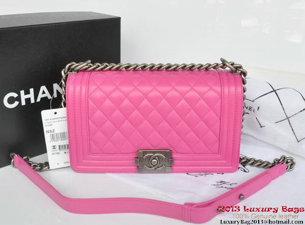 Boy Chanel Flap Shoulder Bag Original Sheepskin Leather A67086 Rose Boy Chanel Flap Shoulder Bag Original Sheepskin Leather A67086 Rose