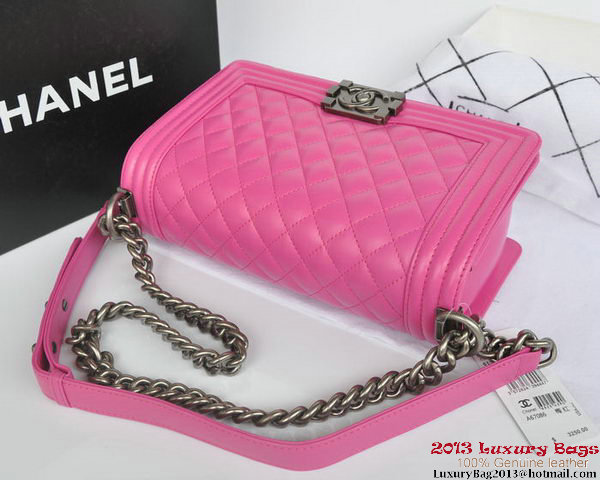 Boy Chanel Flap Shoulder Bag Original Sheepskin Leather A67086 Rose Boy Chanel Flap Shoulder Bag Original Sheepskin Leather A67086 Rose