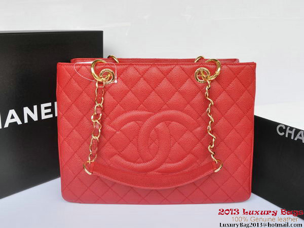 Chanel Classic Coco Bag GST Caviar Leather A36092 Red Gold Chanel Classic Coco Bag GST Caviar Leather A36092 Red Gold