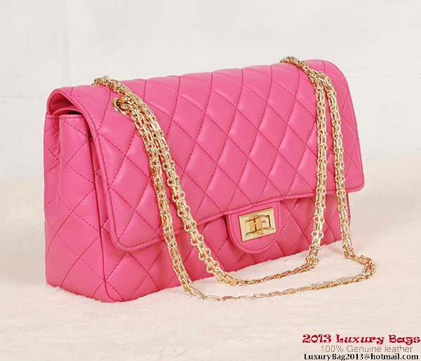 Chanel 1113 Classic Flap Bag Rose Sheepskin Gold Chanel 1113 Classic Flap Bag Rose Sheepskin Gold